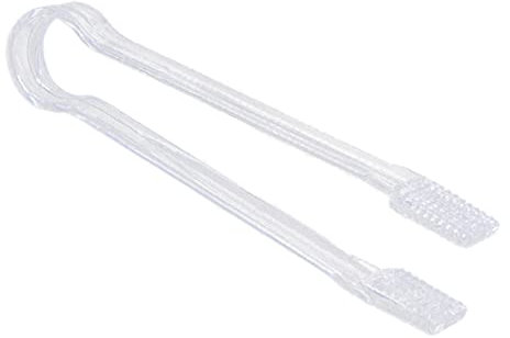 Garneck Acrylic Ice Tongs and Food Serving Clip Multipurpose Kitchen Tongs for Ice, Salad, Party and Home Use