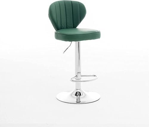 DZYHFCO Modernes Barhocker-Set, Thekenhöhe, Esszimmerstühle, moderner Stil, Barstuhl, Barhocker, Höhe, Drehhocker, 360 Grad drehbarer Sitz, Thekenhöhe, Hocker (Grün 2)
