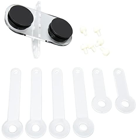 Qukaim Aquarium Acryl Korallenhalter Aquarium Acryl Korallenhalter, 6 Löcher Magnetische Saugnäpfe, Einstellbare Transparente Fish Tank Coral Frag Rack mit 6 Kralle, 30cm Lang Ideal für Korallenfrags