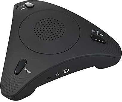 Juroupi USB Desktop Computer Conference Omnidirectional Condenser Microphone Mic Speaker Speakerphone 360° Audio Pickup Plug & Play for Business Video Meeting