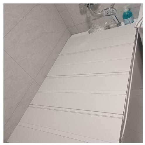ShAzanz Bandeja Bañera Plegable PVC Cubierta De Bañera, Resistente Al Calor Bandejas for Bañera, Multifunción Tablero Aislamiento for Mayoría De Las Bañeras, Engrosado 1,2cm Plegable(80x135x1.2cm)