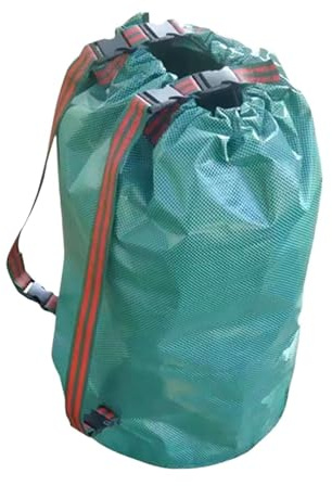 Jardineria De Sacos Bolsa for residuos de jardín, 120-300 l, gran capacidad, reutilizable, impermeable, for hojas, malezas, for jardín(120L)