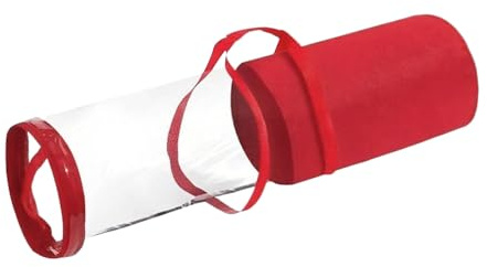 Geschenkpapier Organizer Aufbewahrung - Weihnachtsdeko Halter Geschenkpapier Aufbewahrungstasche,Tragbar Deko Behälter für Schmuck Geschenkpapierrolle Karte Geschenkband Haus Party Unterbett