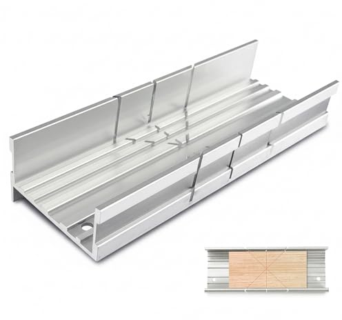 Metal Mitre Block - Aluminium Alloy Small Mitre Box with 45° 90° 135° Angles - Precision Angle Cutting Block for Wood, Soft Metal & Model Making