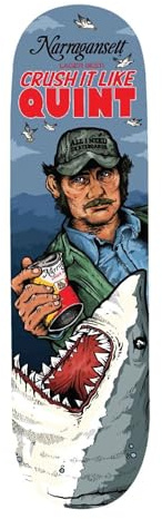 All I Need Skate - Skateboard Deck Crush It Like Quint 8.25 Zoll – Stabiler Pop & Kontrolle – 7-lagiges Maple Deck – USA