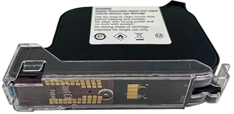 Cartouche d'encre à solvant écologique à séchage Rapide, Haute adhérence, for imprimantes à Jet d'encre Portables en Ligne de 12.7mm, Compatible avec la série HP JS12(M)