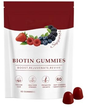 Biotin & kollagen för hår, hud & naglar stöd, 60 Count,1PCS