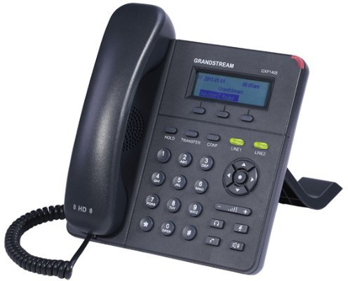 Grandstream Networks GXP1405 Cornetta cablata 2linee LCD Nero telefono IP