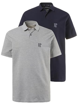 JP 1880 Herren große Größen Menswear L-8XL bis 8XL, T-Shirt im Doppelpack, Basic-Shirt aus Reiner Jerseyqualität, Rundhals, Bequeme Passform 702637