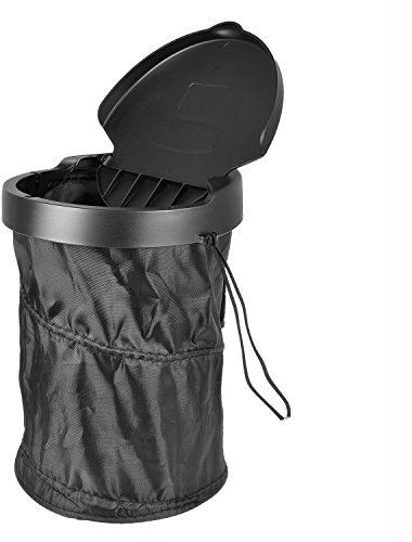 OFKPO Poubelle de Voiture Pliable Portable, Tissu Étanche avec Compression et Couvercle pour Bureau, Maison et Voiture