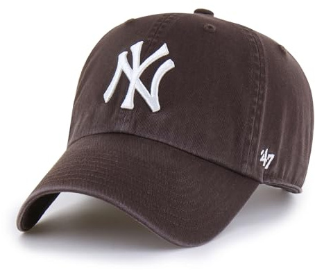 '47 New York Yankees Adjustable Cap Clean Up MLB, Brown, One Size