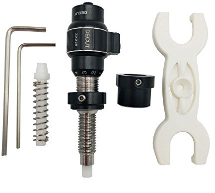SHARROW Bogenschießen Cushion Plunger Aluminium Button Plunger für Recurvebogen Pfeilauflagen Bogensport Zubehör (Schwarz)