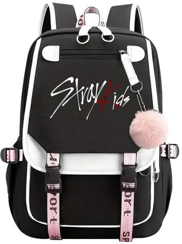 NCTCITY Ryggsäck skolväska dagväska presentvaror laptopväska högskola skola skola bokväska resa canvasväska Bang Chan Changbin Hyunjin Felix Seungmin Jeongin Jisung Minho Woojin för fans, Färg3, En