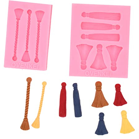 OVENKEI Graduation Tassel Cookie Cutters & Cupcake Toppers - Gold Silicone Mold for Graduation Party Supplies