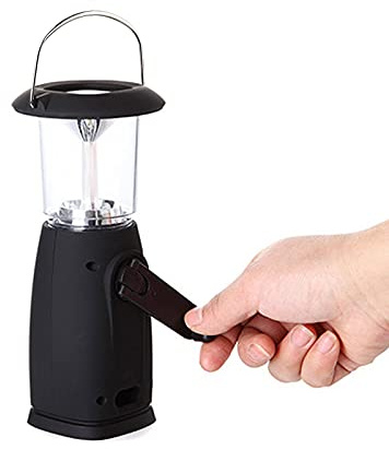 VALINK 6 LED solar manivela dinamo LED linterna lámpara para acampar al aire libre caza senderismo vela impermeable – ideal para camping, senderismo y viajes