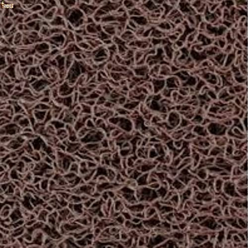 BricoLoco.com Felpudo Entrada casa, terraza. Goma Rizo Exterior o Interior. Marrón. por Metros o Rollo. Ancho 1,20 MTS. x 2 MTS. Largo. Espesor 14 mm. Sin Base. Alfombra Vinilo rizos. (Marrón, 2)