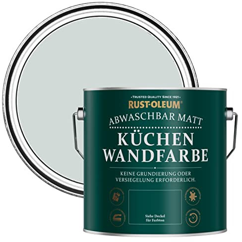 Rust-Oleum Abwaschbare Küchenwandfarbe in mattem Finish -Taubengrau 2.5L