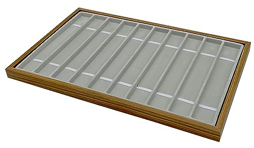 mixed24 Holz Uhrenablage für 8 Armbanduhren Uhrenaufbewahrung Uhrenpräsentation Uhren Display