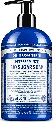 Dr. Bronner's Bio Sugar Seife Pfefferminze 355 ml