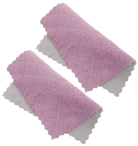 NIYANGLE 10 Pièces Torchon Vaisselle Chiffon De Nettoyage Chiffons De Nettoyage Épaissir Le Chiffon Plumeau Linge à Vaisselle Maison Huile Antiadhésive Torchons