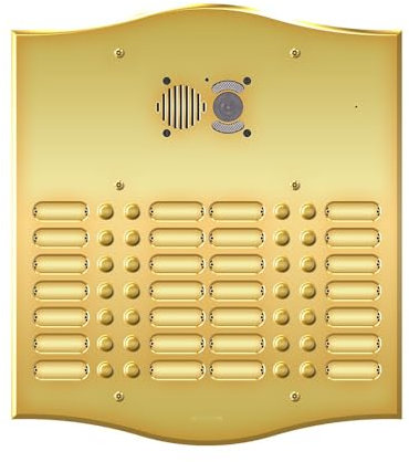 Videocitofono con piastra frontale Roma Serie 28 BP 4 File - 3228/4/RI - COMELIT