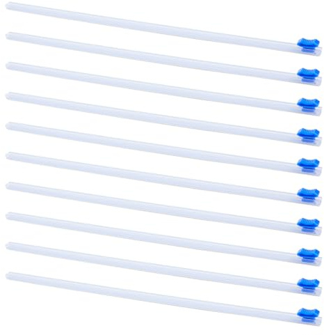 DICOSMETIC 10 pièce de Coupe Diapositives en Plastique 12 Films Adhésifs Réutilisables Coupe Diapositives Auto Adhésifs de Remplacement pour Papier Ciré en Aluminium