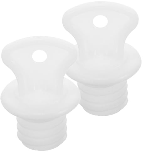 jojofuny 2pcs Hot Water Bottle Stopper Hot Water Bag Lids Bag Sealing Plug Bottle Caps Sack Plugs Large White Cover Rubber