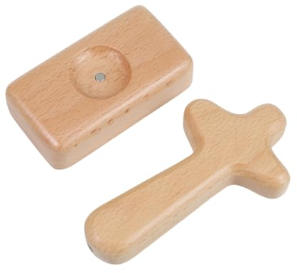 Zerodeko Massivholz-Kreuz-Ornamente Kreuz-Handwerk Für Dekoration Religiöse Wohnkultur Christlich-katholisches Symbol