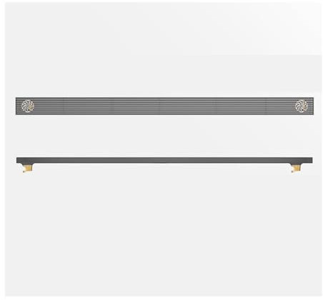 NJDQFA Duschrinne Edelstahl,Schnelle Entwässerung Duschablauf Mit Haarsieb,Bodenablauf Für Duschen,Duschrinne Mit Dem Rost Abdeckung,Grau,6.8 * 100cm