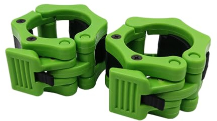 POFET 2 Pcs Olympic Barbell Clamps, Quick Release Barbell Collars Non Slip Locking Bar Clips - 2 inch Weight Bar Clamp for Workout Weightlifting