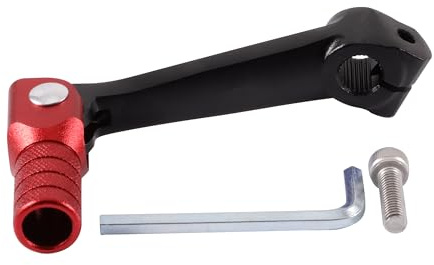 GOOFIT Rot Schwarz CNC Universal Motorbike Hebel Schalthebel Aluminum Folding Gear with Tools Ersatz für T4 TGR MX6 M4 Most Dirt PitBikes ATV UTV