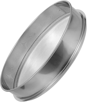 Yardwe Tamiz De Suelo De Acero Inoxidable Criba Resistente De Malla Mallas para Compost y Jardín Bandeja De Tamizado Multifunción Ligera y Fácil De Limpiar