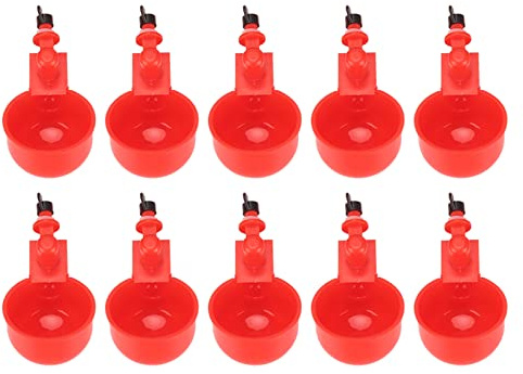 Naroote Hühnertränke, Hühnerwasserbecher, DIY, Automatischer Großer Hühnerwasserspender, Hühnertränkebecher, Geflügelspender mit Passendem Bohrer für Enten, Küken, Truthähne, Wachteln,