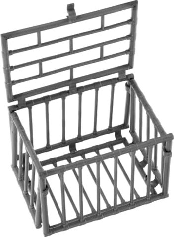 TOBBOMEY Décoration De Maison De Poupée Petite Cage Mini Cages pour Petits Animaux Décoration De Ferme