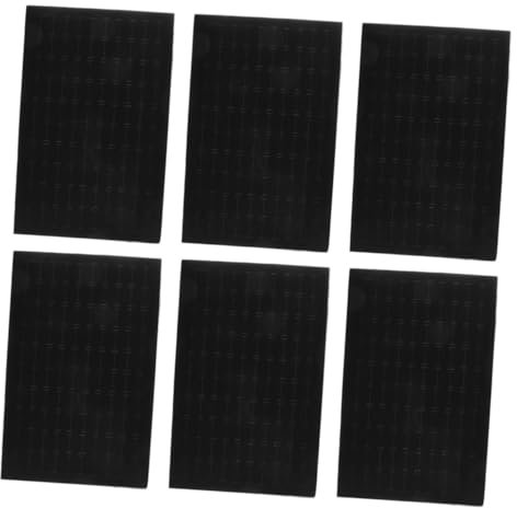 TEMPNAP 6pcs Black Jewelry Sponge Insert Pads for Ring and Earring Display Jewelry Box Cushion Inserts for Storage and Protection