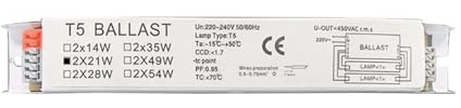 ZMZYELPECB Ballast électronique à Large Tension T5 for Lampes fluorescentes 220-240 V Ballasts à démarrage instantané à Large Tension for Usine B03E(4)