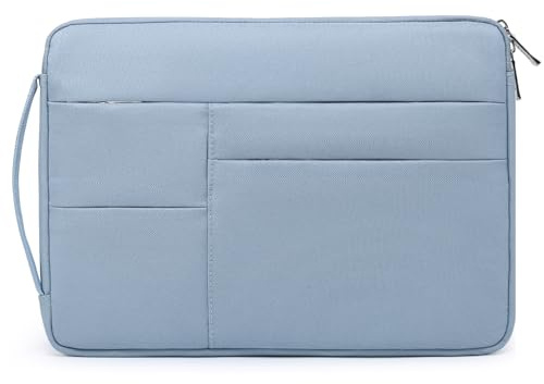 HYZUO 17-17,3 Pollici Borsa per portatile per 17 17,3 HP/Dell/Lenovo/ASUS/Acer/LG/MSI Gaming Laptop/Razer Blade 17/18, Uomini Donne NoteBook Custodia protettiva Borsa, Blu Pallido