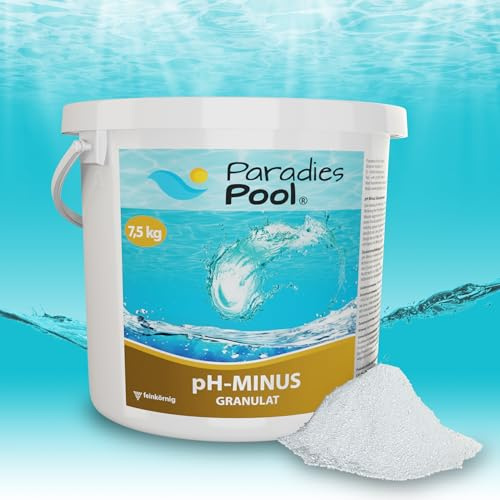 Paradies Pool pH Minus Granulat 7,5 kg, pH Senker, Schwimmbecken, Pool, Qualität aus Europa