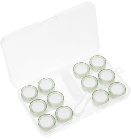 Caja Decorativa para Lentes de Contacto de Viaje, Plástico Verde, 1 Juego