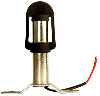 Hooma Rundumleuchten Halter 12V Mit Messing-Steckdose und Gummikappe mit Verlierschutz Halterung für Rundumleuchte (Halterung für Rundumleuchte - HM041)