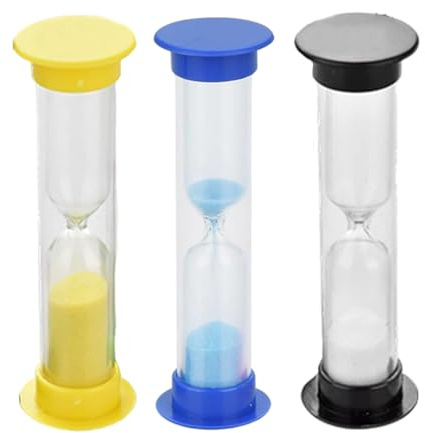 SGERUFZ 3 Stück Sanduhren Zeitmesser Sanduhr Zeitrechner (1min, 30sec, 10sec)