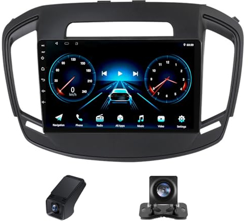 CarPlay&Android Auto Autoradio 2Din,per Opel Insignia Buick Regal 2013-2017 ricevitore multimediale digitale da9 pollici radio 2DIN con schermo telecamera posteriore/FM AM RDS DSP(NF-1)