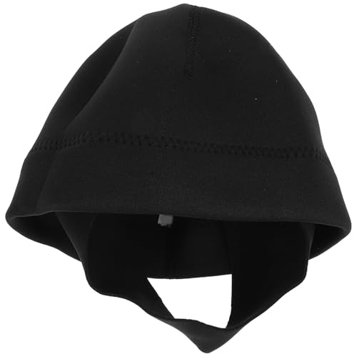 DIYEAH Taucherhaube: Schnorchelhaube – Atmungsaktive, Weiche Badekappe für Kinder Und Jugendliche – Dehnbare Neoprenhaube Tauch- Und Surfmütze für Schnorcheln, Schwimmen Und Wassersport, Schwarz,