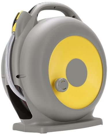 Generic Avvolgitubo da Giardino Retrattile Tubo di Riavvolgimento Automatico Durevole per il Lavaggio Dell'auto 15 M 10 modalità di Spruzzo per L'irrigazione del Bagno di Animali Domestici in Plastica