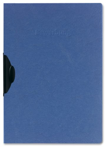 Herlitz 10417012 Bewerbungsmappe A4 RC-Karton Express-Clip blau, 30 Blatt, blau 5er Packung