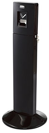 Rubbermaid kommersiella produkter metropolitan rökare station – svart