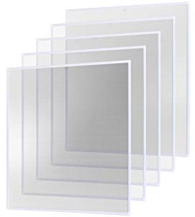 empasa Insektenschutz Fliegengitter Fenster Alurahmen Basic | Farbe: weiß, Größe: 100 x 120 cm, 5er SET