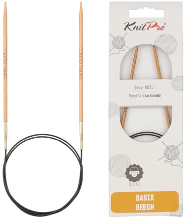 KnitPro Basix Beech Rundstricknadeln 60 (150cm) | 3mm
