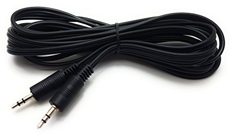MainCore 3m Long Black Audio AUX Cable 3.5mm to 3.5mm for Mobile Phones, Computers, Laptops, Mp3 Players, Portable Speakers, Headphones, HIFI