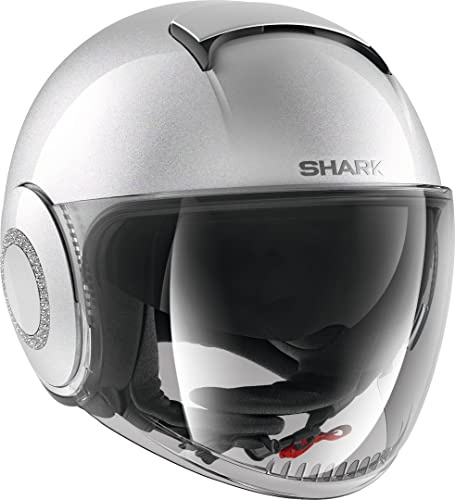 SHARK Herren NC Motorrad Helm, Weiss, S